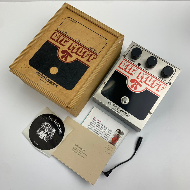 【現状渡し品】 ELECTRO-HARMONIX Little Big Muff エレクトロハーモニクス ビッグマフ 木箱仕様 動作未確認品 ※木箱にカビのような傷み・本体にキズやサビあり 114-261024-io-21-fuz 万代Net店