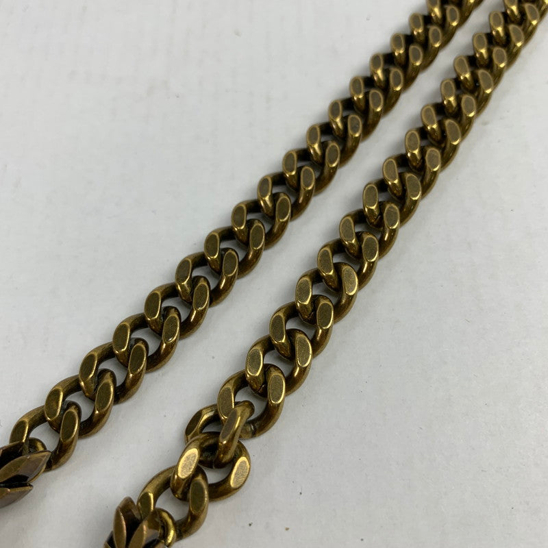 【中古品】【メンズ/レディース】 FRED PERRY フレッドペリー 喜平ネックレス 月桂樹ロゴ ネックレス ゴールドカラー アクセサリー 192-260115-io-10-fuz 万代Net店