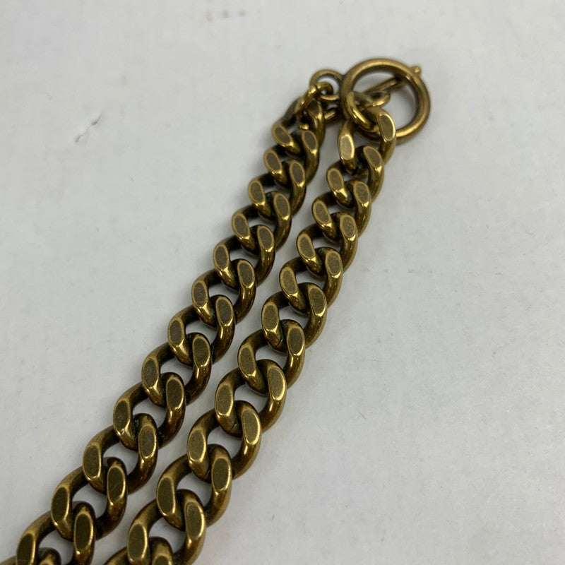 【中古品】【メンズ/レディース】 FRED PERRY フレッドペリー 喜平ネックレス 月桂樹ロゴ ネックレス ゴールドカラー アクセサリー 192-260115-io-10-fuz 万代Net店