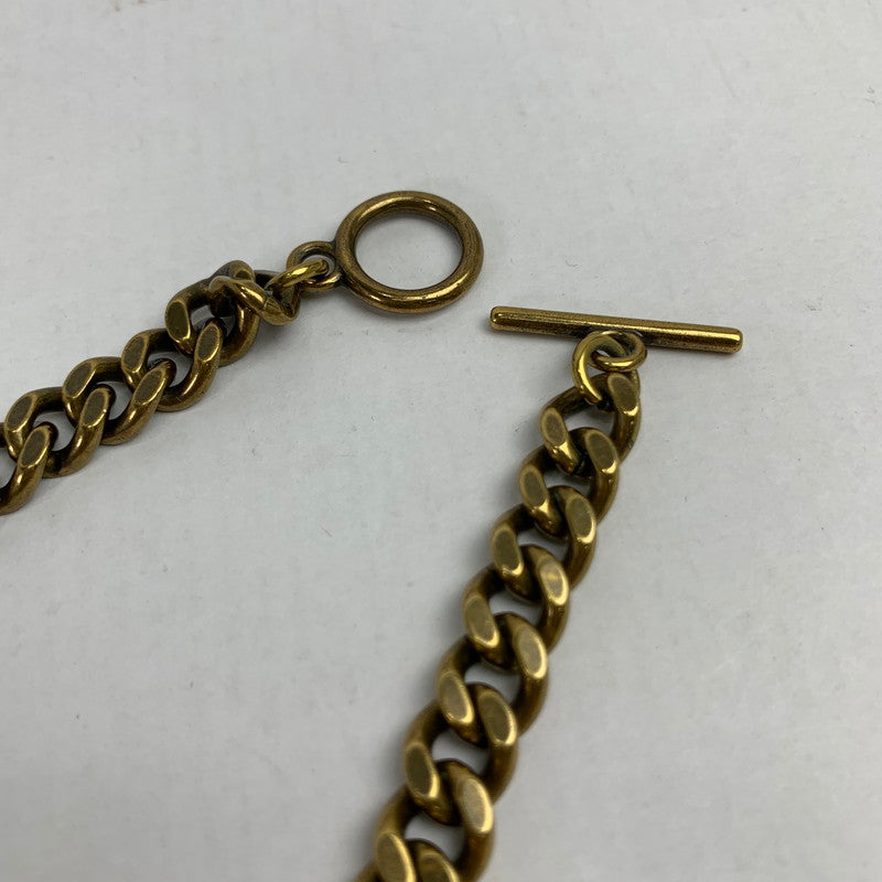 【中古品】【メンズ/レディース】 FRED PERRY フレッドペリー 喜平ネックレス 月桂樹ロゴ ネックレス ゴールドカラー アクセサリー 192-260115-io-10-fuz 万代Net店