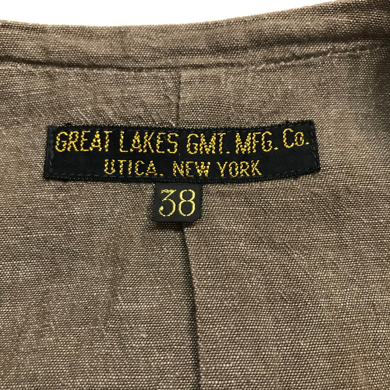 【中古品】【メンズ】  FREEWHEELERS フリーホイーラーズ COLUMBIA COLLARLESS VEST コロンビア カラーレス ベスト トップス 古着 145-250704-mh-05-fuz サイズ：38 カラー：ベージュ 万代Net店