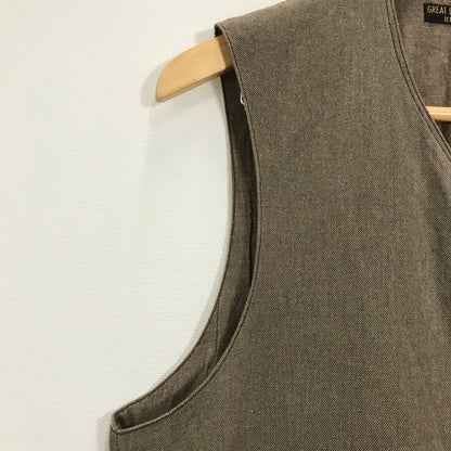 【中古品】【メンズ】  FREEWHEELERS フリーホイーラーズ COLUMBIA COLLARLESS VEST コロンビア カラーレス ベスト トップス 古着 145-250704-mh-05-fuz サイズ：38 カラー：ベージュ 万代Net店