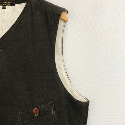 【中古品】【メンズ】  FREEWHEELERS フリーホイーラーズ STRANG VEST ベスト トップス 古着 145-250704-mh-06-fuz サイズ：38 カラー：ブラウン 万代Net店