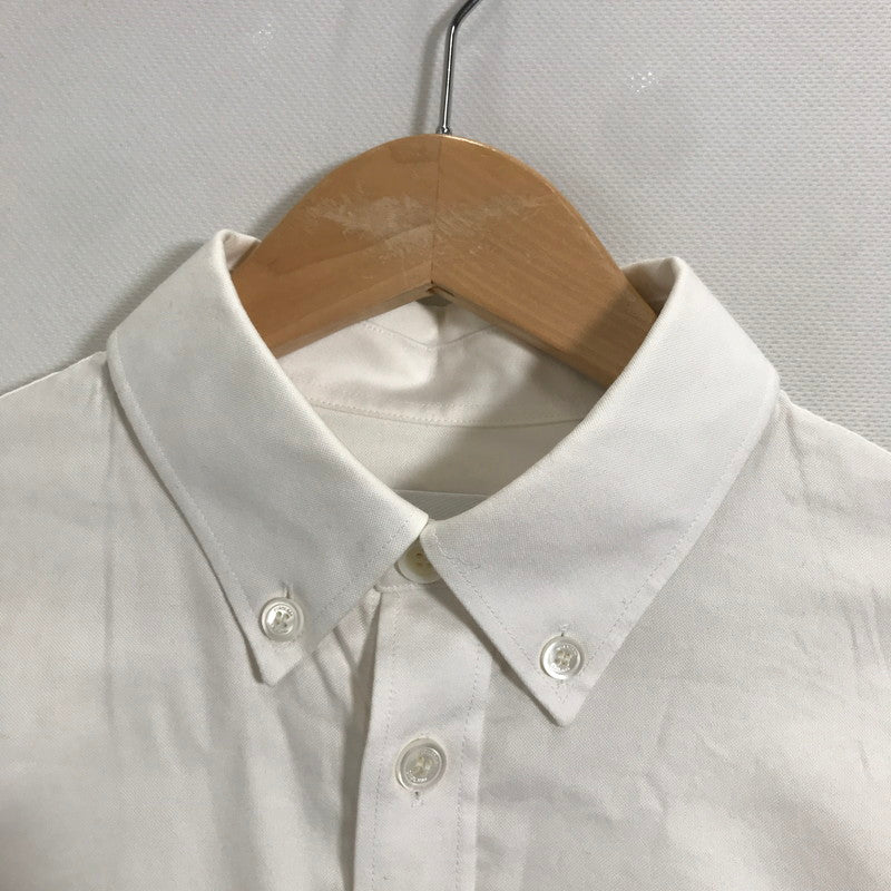 【中古品】【メンズ】 BURBERRY バーバリー 8057135 ロゴ ラベル アップリケ 長袖 シャツ トップス 古着 141-250708-mh-02-fuz サイズ：M カラー：ホワイト 万代Net店