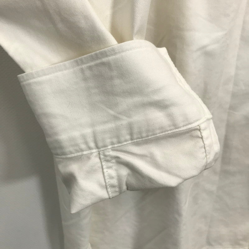 【中古品】【メンズ】 BURBERRY バーバリー 8057135 ロゴ ラベル アップリケ 長袖 シャツ トップス 古着 141-250708-mh-02-fuz サイズ：M カラー：ホワイト 万代Net店