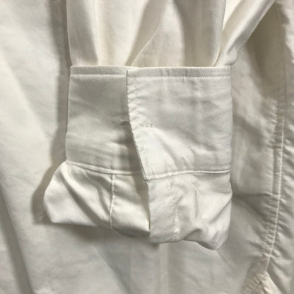 【中古品】【メンズ】 BURBERRY バーバリー 8057135 ロゴ ラベル アップリケ 長袖 シャツ トップス 古着 141-250708-mh-02-fuz サイズ：M カラー：ホワイト 万代Net店