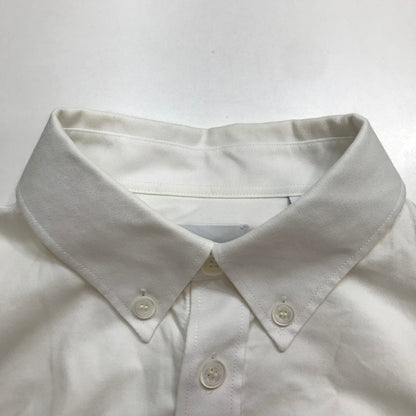 【中古品】【メンズ】 BURBERRY バーバリー 8057135 ロゴ ラベル アップリケ 長袖 シャツ トップス 古着 141-250708-mh-02-fuz サイズ：M カラー：ホワイト 万代Net店