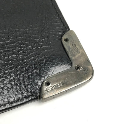 【中古品】【メンズ】  〈インボイス付き〉CHROME HEARTS クロムハーツ シングルフォールド ロングウォレット   LNG SNGL FLD TIPS 長財布 二つ折り 190-250710-nm-01-fuz カラー：ブラック/シルバー 万代Net店