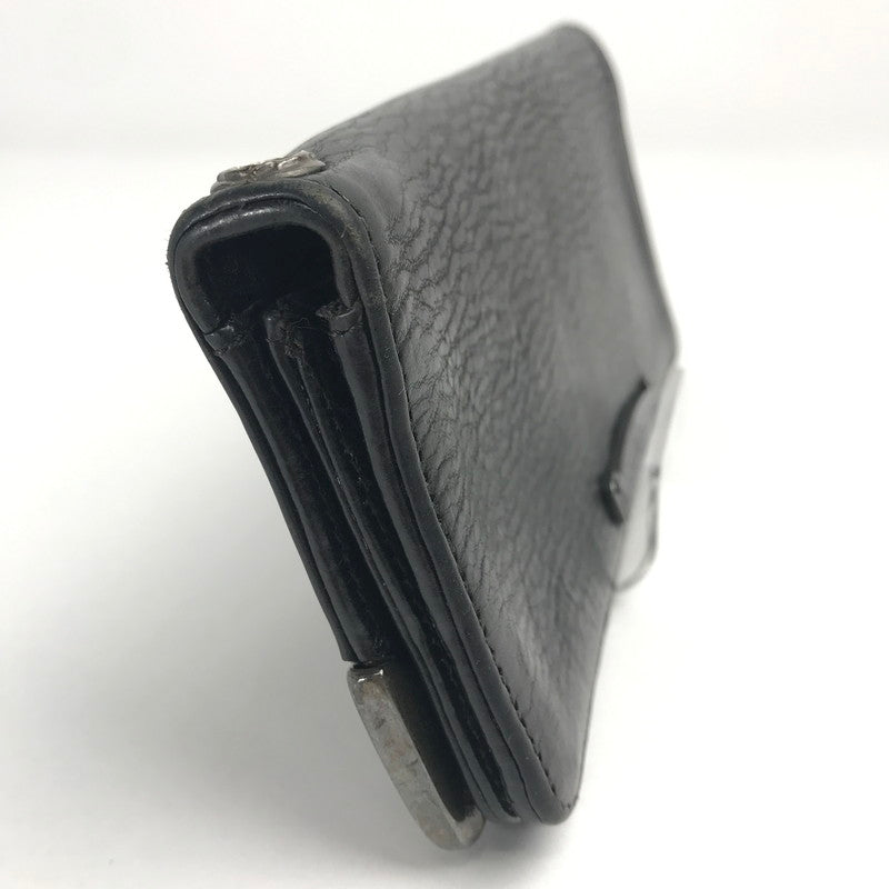 【中古品】【メンズ】  〈インボイス付き〉CHROME HEARTS クロムハーツ シングルフォールド ロングウォレット   LNG SNGL FLD TIPS 長財布 二つ折り 190-250710-nm-01-fuz カラー：ブラック/シルバー 万代Net店