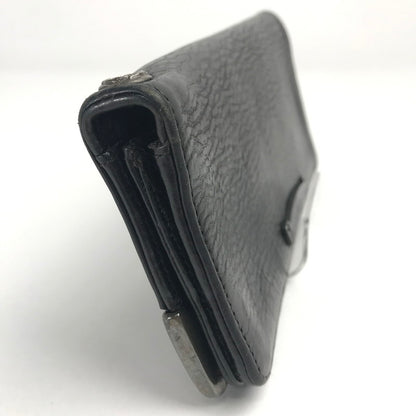 【中古品】【メンズ】  〈インボイス付き〉CHROME HEARTS クロムハーツ シングルフォールド ロングウォレット   LNG SNGL FLD TIPS 長財布 二つ折り 190-250710-nm-01-fuz カラー：ブラック/シルバー 万代Net店
