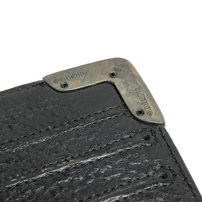 【中古品】【メンズ】  〈インボイス付き〉CHROME HEARTS クロムハーツ シングルフォールド ロングウォレット   LNG SNGL FLD TIPS 長財布 二つ折り 190-250710-nm-01-fuz カラー：ブラック/シルバー 万代Net店