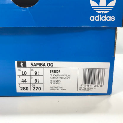 【中古美品】【メンズ】  ADIDAS アディダス オリジナルス B75807 SAMBA OG サンバ スニーカー シューズ 靴 161-250711-mh-03-fuz サイズ：28 カラー：ブラック 万代Net店