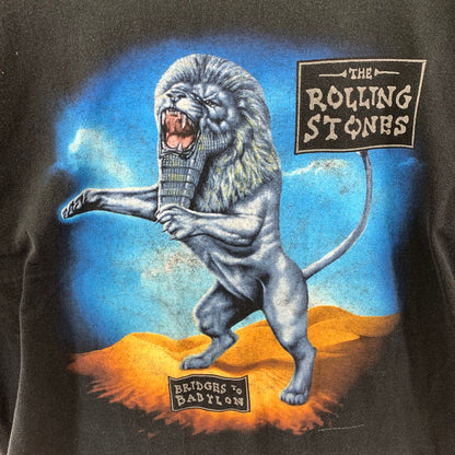 【中古品】【メンズ】 ANVIL THE ROLLING STONES BRIDGES TO BABYLON T-SHIRT アンビル ローリング ストーンズ 145-250713-st-03-fuz サイズ：2X カラー：ブラック 万代Net店