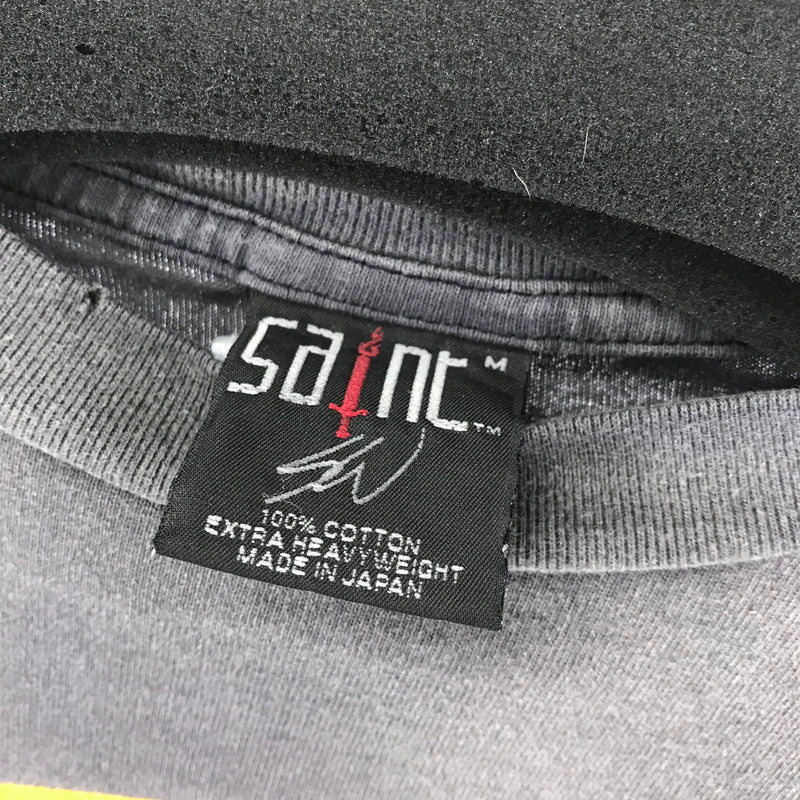 【中古品】【メンズ】  SAINT MICHAEL×SEAN WOTHERSPOON セントマイケル  ショーン ウェザースプーン SM-YS8-0000-C17 LS TEE 24SS 長袖 Tシャツ ロンT トップス 古着 140-250716-nm-01-fuz サイズ：M カラー：ブラック 万代Net店