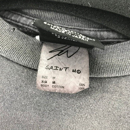 【中古品】【メンズ】  SAINT MICHAEL×SEAN WOTHERSPOON セントマイケル  ショーン ウェザースプーン SM-YS8-0000-C17 LS TEE 24SS 長袖 Tシャツ ロンT トップス 古着 140-250716-nm-01-fuz サイズ：M カラー：ブラック 万代Net店