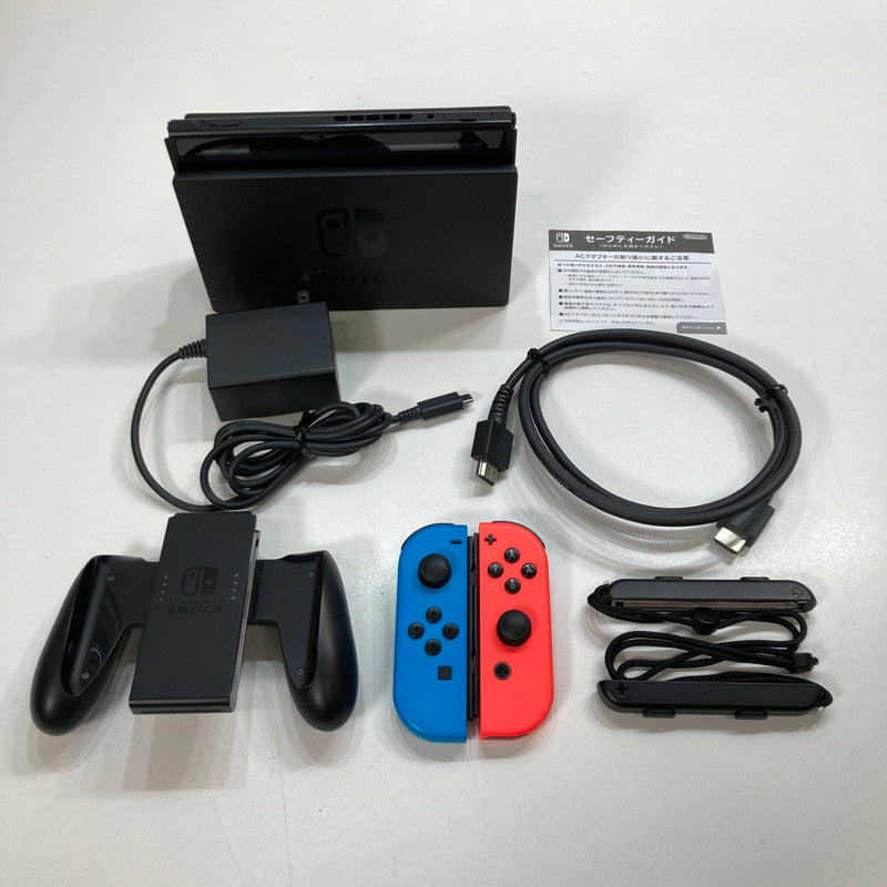 【中古品】 Nintendo Switch ニンテンドー スイッチ 本体 Joy-Con (L) ネオンブルー (R) ネオンレッド 2019モデル ゲーム 034-250717-mh-08-fuz 万代Net店