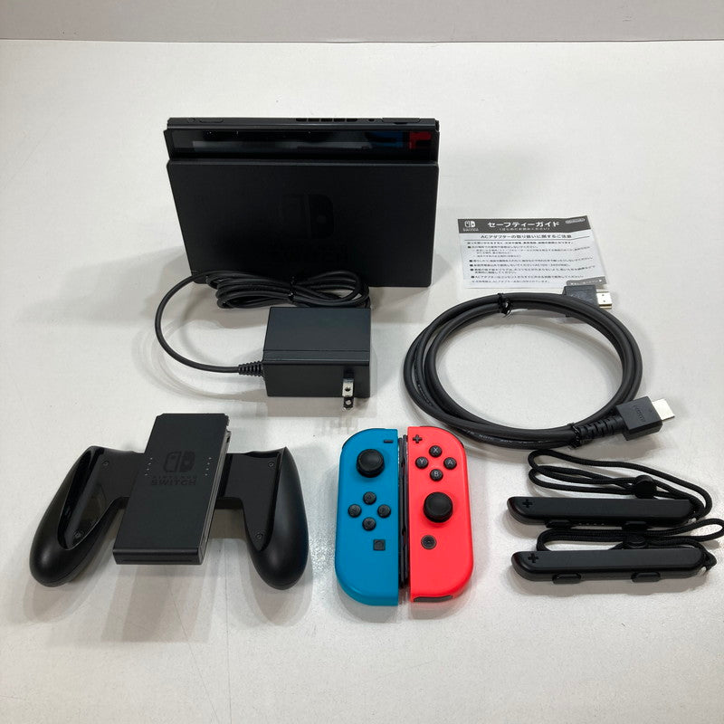 【中古品】 Nintendo Switch ニンテンドー スイッチ 本体 Joy-Con (L) ネオンブルー (R) ネオンレッド 2019モデル ゲーム 034-250717-mh-09-fuz 万代Net店