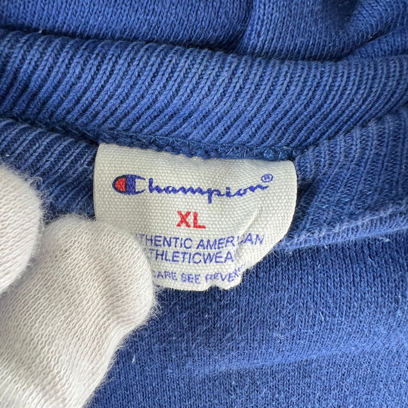 【中古品】【メンズ】 CHAMPION チャンピオン パーカー フーディー NAVY SIZE:XL ※シミ・毛玉有 148-260919-io-21-fuzh カラー：ネイビー 万代Net店