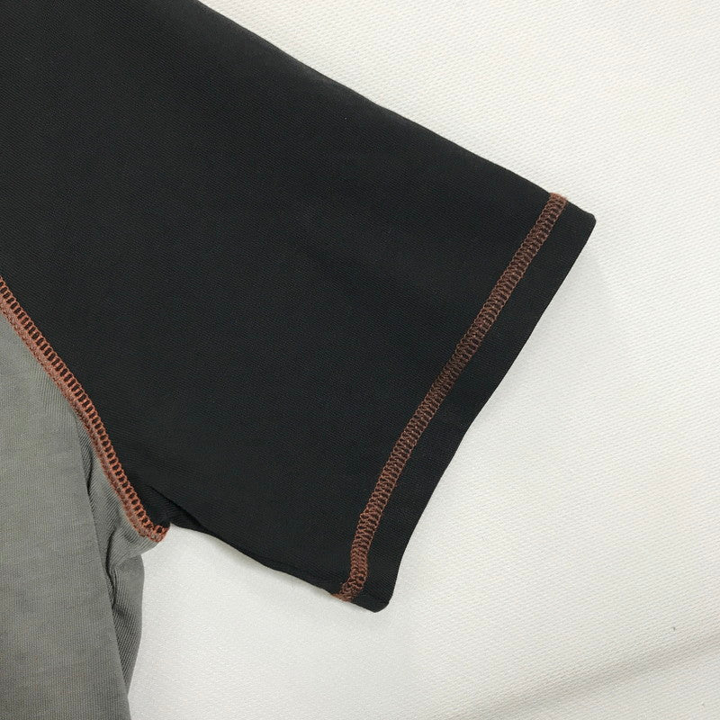 【中古品】【メンズ】 HARLEY-DAVIDSON ハーレーダビッドソン COLORBLOCK DESIGN TEE ロゴ Tシャツ 半袖 トップス 古着 145-250718-mh-04-fuz サイズ：M カラー：グレー ブラック 万代Net店