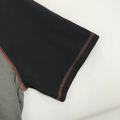 【中古品】【メンズ】 HARLEY-DAVIDSON ハーレーダビッドソン COLORBLOCK DESIGN TEE ロゴ Tシャツ 半袖 トップス 古着 145-250718-mh-04-fuz サイズ：M カラー：グレー ブラック 万代Net店