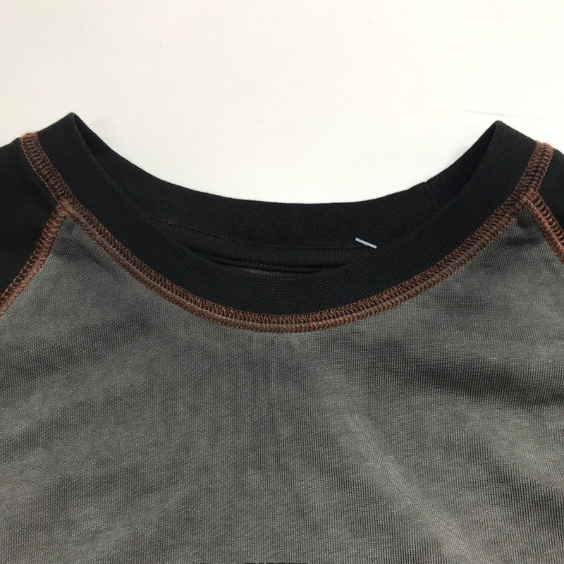 【中古品】【メンズ】 HARLEY-DAVIDSON ハーレーダビッドソン COLORBLOCK DESIGN TEE ロゴ Tシャツ 半袖 トップス 古着 145-250718-mh-04-fuz サイズ：M カラー：グレー ブラック 万代Net店