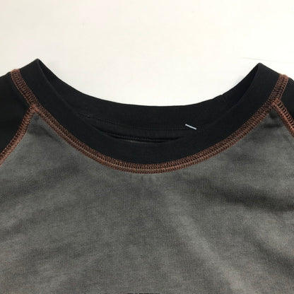 【中古品】【メンズ】 HARLEY-DAVIDSON ハーレーダビッドソン COLORBLOCK DESIGN TEE ロゴ Tシャツ 半袖 トップス 古着 145-250718-mh-04-fuz サイズ：M カラー：グレー ブラック 万代Net店