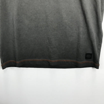 【中古品】【メンズ】 HARLEY-DAVIDSON ハーレーダビッドソン COLORBLOCK DESIGN TEE ロゴ Tシャツ 半袖 トップス 古着 145-250718-mh-04-fuz サイズ：M カラー：グレー ブラック 万代Net店