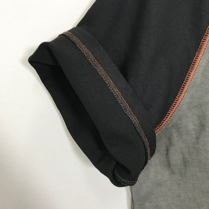 【中古品】【メンズ】 HARLEY-DAVIDSON ハーレーダビッドソン COLORBLOCK DESIGN TEE ロゴ Tシャツ 半袖 トップス 古着 145-250718-mh-04-fuz サイズ：M カラー：グレー ブラック 万代Net店