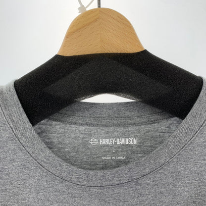 【中古品】【メンズ】 HARLEY-DAVIDSON SS TEE ハーレーダビットソン 145-250720-st-11-fuz サイズ：L カラー：グレー 万代Net店