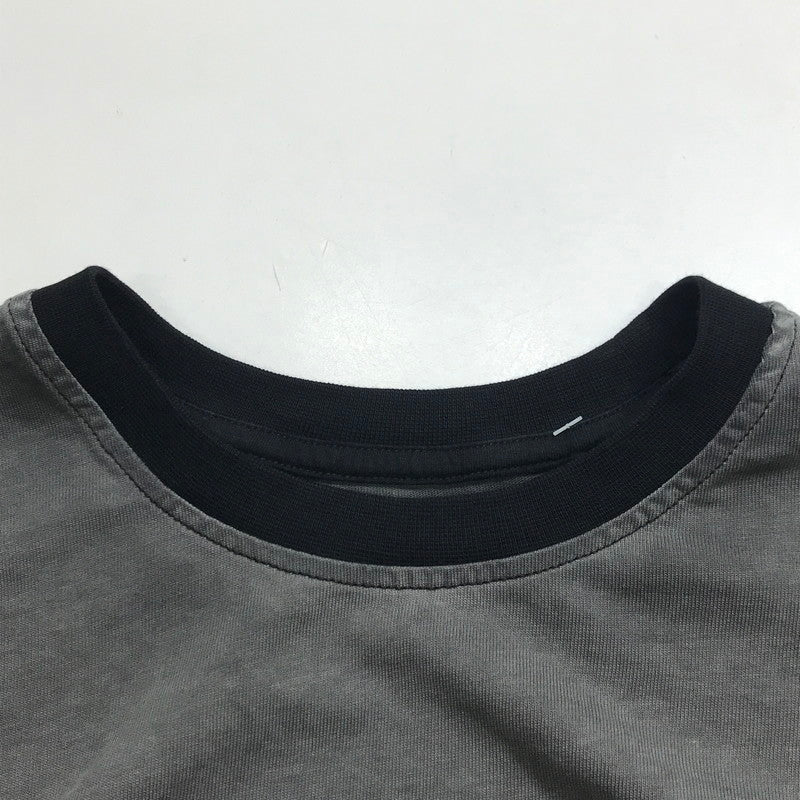 【中古品】【メンズ】  HARLEY-DAVIDSON ハーレーダビッドソン LRON BAND TEE ロゴ  Tシャツ 長袖 ロンT トップス 古着 145-250718-mh-02-fuz サイズ：M カラー：グレー ブラック 万代Net店