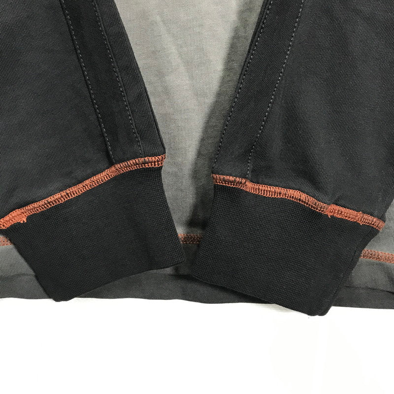 【中古品】【メンズ】  HARLEY-DAVIDSON ハーレーダビッドソン LRON BAND TEE ロゴ  Tシャツ 長袖 ロンT トップス 古着 145-250718-mh-02-fuz サイズ：M カラー：グレー ブラック 万代Net店