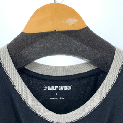 【中古品】【メンズ】 HARLEY-DAVIDSON SKULL SS TEE ハーレーダビットソン 145-250720-st-13-fuz サイズ：L カラー：グレー 万代Net店