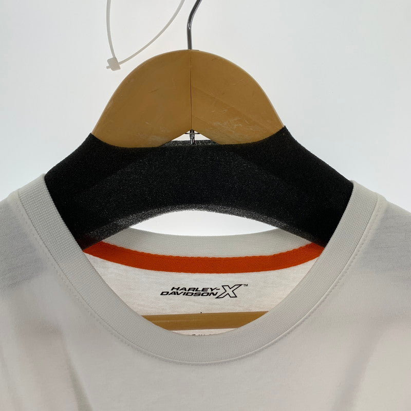 【中古品】【メンズ】 HARLEY-DAVIDSON SS TEE ハーレーダビットソン 145-250720-st-21-fuz サイズ：L カラー：ホワイト 万代Net店