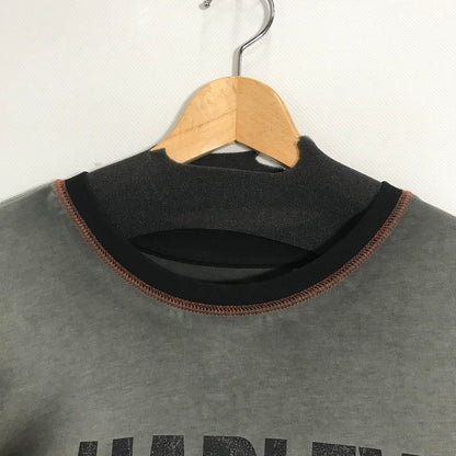 【中古品】【メンズ】  HARLEY-DAVIDSON ハーレーダビッドソン COLORBLOCK DESIGN LS TEE ロゴ  Tシャツ 長袖 ロンT トップス 古着 145-250718-mh-01-fuz サイズ：M カラー：グレー ブラック 万代Net店