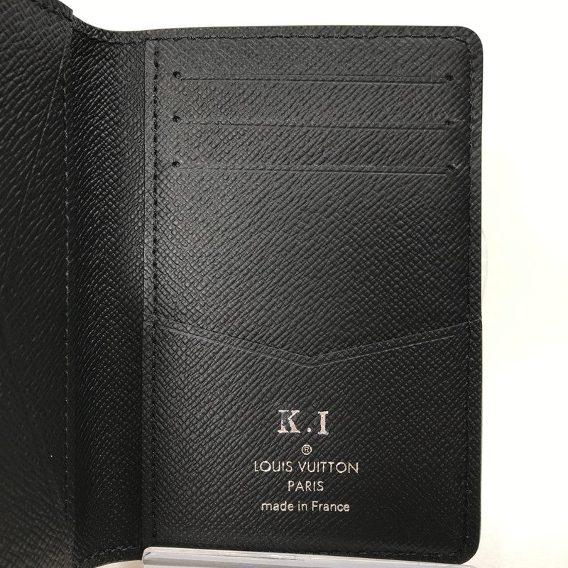 【中古品】【メンズ】 LOUIS VUITTON ルイ・ヴィトン M60642 エピ カードケース オーガナイザードゥ ポッシュ RFID 本体のみ イニシャル入り 179-250718-mh-08-fuz カラー：ブラック 万代Net店