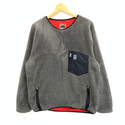 【中古品】【メンズ】 STANDARD CALIFORNIA スタンダードカリフォルニア SD CLASSIC PILE PULLOVER DLS L+2 フリースプルオーバージャケット アウター ブランド 古着 140-250927-gm-16-fuz サイズ：L カラー：グレー 万代Net店