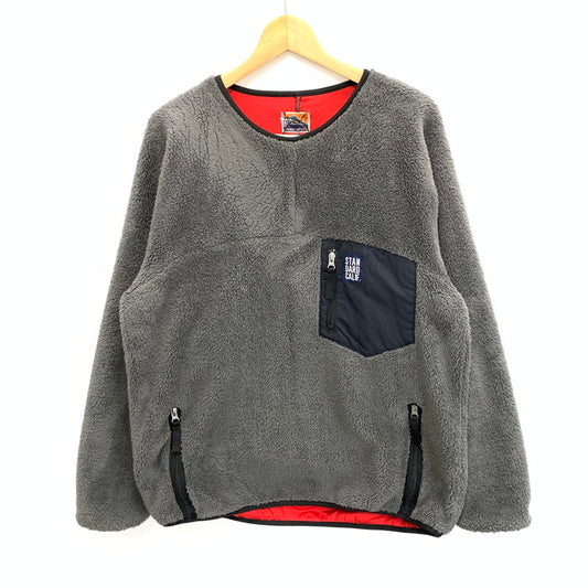 【中古品】【メンズ】 STANDARD CALIFORNIA スタンダードカリフォルニア SD CLASSIC PILE PULLOVER DLS L+2 フリースプルオーバージャケット アウター ブランド 古着 140-250927-gm-16-fuz サイズ：L カラー：グレー 万代Net店