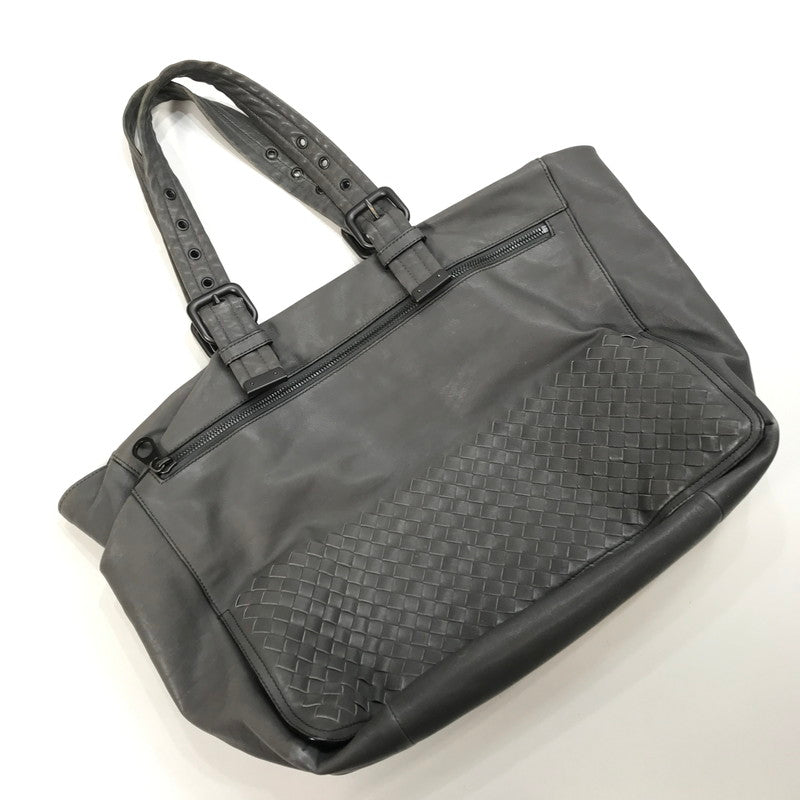【中古品】 BOTTEGA VENETA イントレチャート トートバッグ カバン ボッテガ ヴェネタ 180-250721-mh-12-fuz カラー：グレー 万代Net店