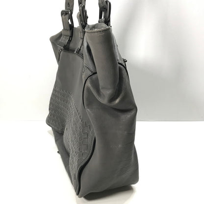 【中古品】 BOTTEGA VENETA イントレチャート トートバッグ カバン ボッテガ ヴェネタ 180-250721-mh-12-fuz カラー：グレー 万代Net店
