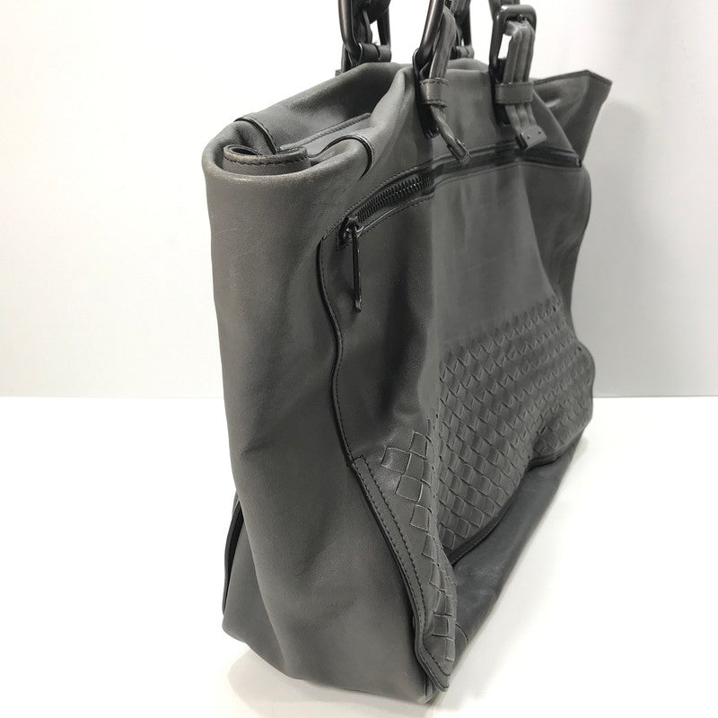 【中古品】 BOTTEGA VENETA イントレチャート トートバッグ カバン ボッテガ ヴェネタ 180-250721-mh-12-fuz カラー：グレー 万代Net店