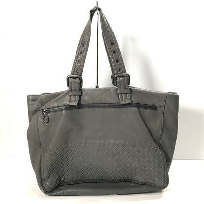 【中古品】 BOTTEGA VENETA イントレチャート トートバッグ カバン ボッテガ ヴェネタ 180-250721-mh-12-fuz カラー：グレー 万代Net店