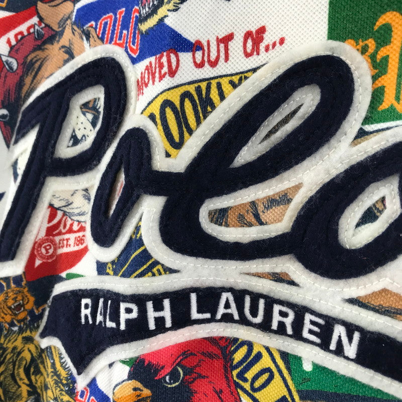 【中古品】【メンズ】 POLO RALPH LAUREN ポロ・ラルフローレン 総柄 タイガー ポロシャツ Tシャツ 半袖 トップス 古着 145-250722-mh-02-fuz サイズ：XL カラー：総柄 万代Net店