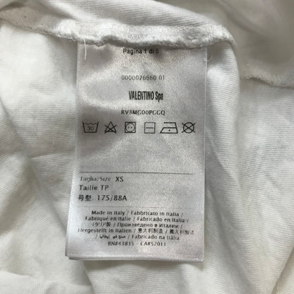 【中古品】【メンズ】  VALENTINO ヴァレンチノ RV3MG00PGGQ 半袖 Tシャツ トップス 古着 141-250725-mh-05-fuz サイズ：XS カラー：ホワイト 万代Net店