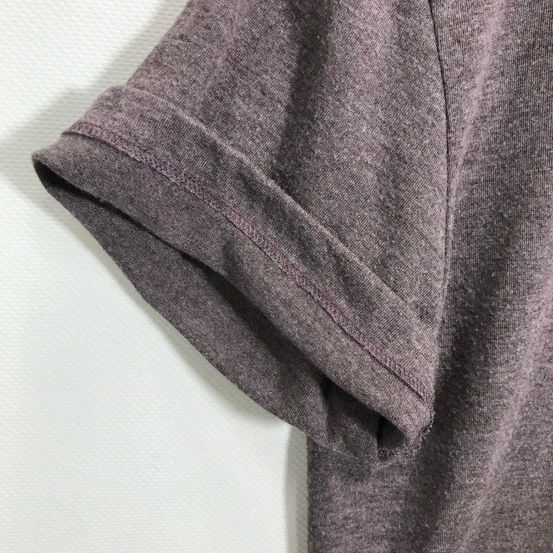 【中古品】【メンズ】 SAINT LAURENT PARIS サンローランパリ 498786 ロゴ プリント Tシャツ 半袖 トップス 古着 141-250725-mh-03-fuz サイズ：S カラー：パープル 万代Net店