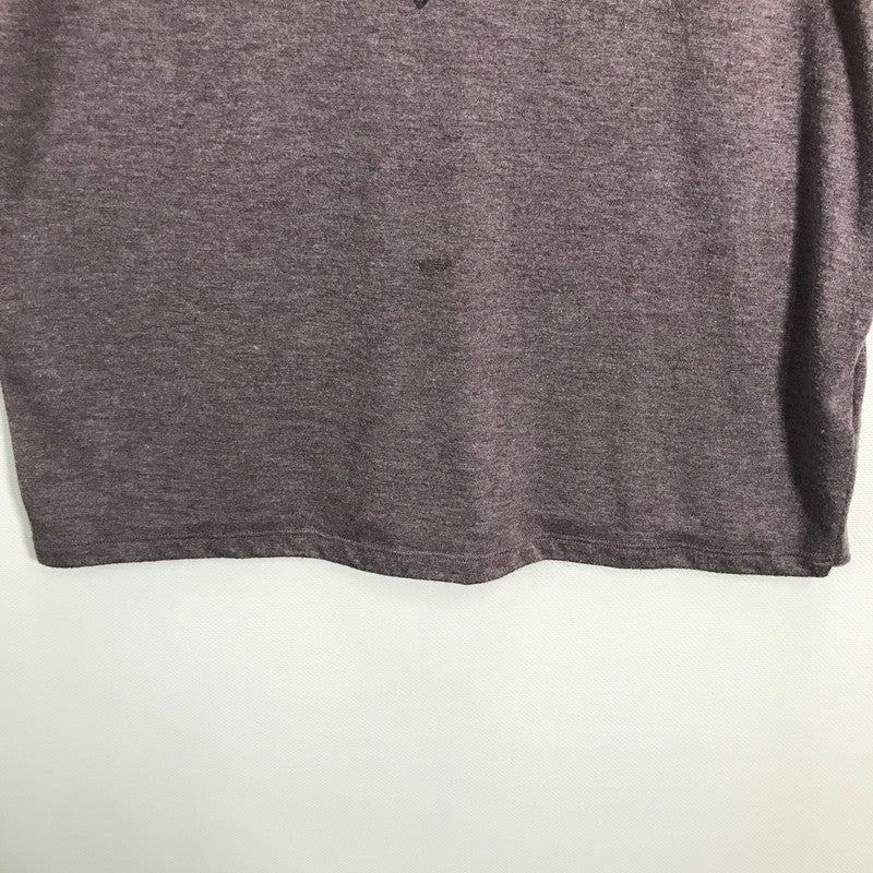 【中古品】【メンズ】 SAINT LAURENT PARIS サンローランパリ 498786 ロゴ プリント Tシャツ 半袖 トップス 古着 141-250725-mh-03-fuz サイズ：S カラー：パープル 万代Net店