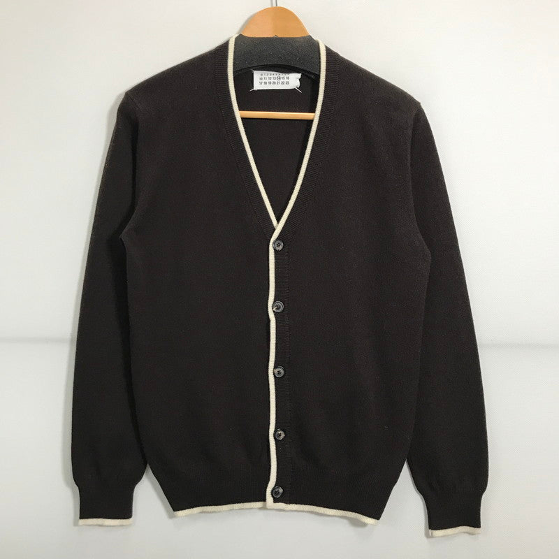 【中古品】【メンズ】 MAISON MARTIN MARGIELA メゾン マルタン マルジェラ カシミヤ カーディガン ここのえ期 長袖 トップス ニット 古着 141-250725-mh-02-fuz サイズ：S カラー：ブラウン 万代Net店