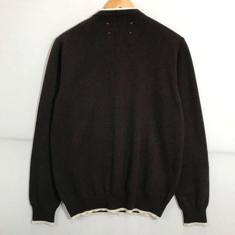 【中古品】【メンズ】 MAISON MARTIN MARGIELA メゾン マルタン マルジェラ カシミヤ カーディガン ここのえ期 長袖 トップス ニット 古着 141-250725-mh-02-fuz サイズ：S カラー：ブラウン 万代Net店