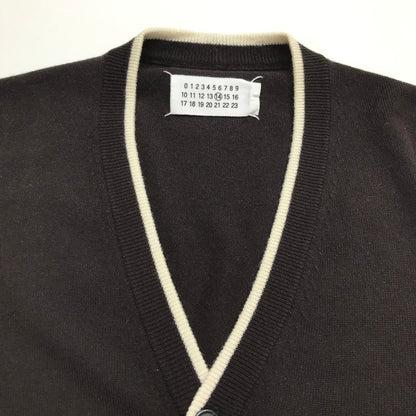 【中古品】【メンズ】 MAISON MARTIN MARGIELA メゾン マルタン マルジェラ カシミヤ カーディガン ここのえ期 長袖 トップス ニット 古着 141-250725-mh-02-fuz サイズ：S カラー：ブラウン 万代Net店