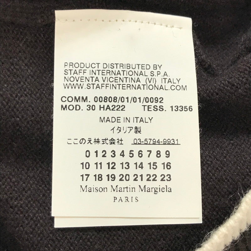 【中古品】【メンズ】 MAISON MARTIN MARGIELA メゾン マルタン マルジェラ カシミヤ カーディガン ここのえ期 長袖 トップス ニット 古着 141-250725-mh-02-fuz サイズ：S カラー：ブラウン 万代Net店