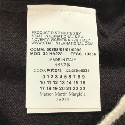【中古品】【メンズ】 MAISON MARTIN MARGIELA メゾン マルタン マルジェラ カシミヤ カーディガン ここのえ期 長袖 トップス ニット 古着 141-250725-mh-02-fuz サイズ：S カラー：ブラウン 万代Net店